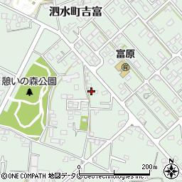 熊本県菊池市泗水町吉富303周辺の地図