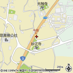 熊本県熊本市北区植木町今藤184周辺の地図