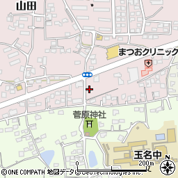 熊本県玉名市山田2000周辺の地図