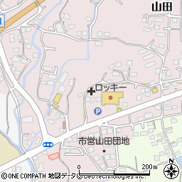 熊本県玉名市山田2084周辺の地図