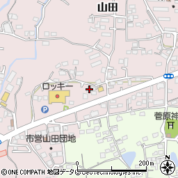 熊本県玉名市山田2056周辺の地図