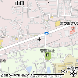 熊本県玉名市山田2041周辺の地図