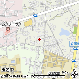 熊本県玉名市立願寺259周辺の地図