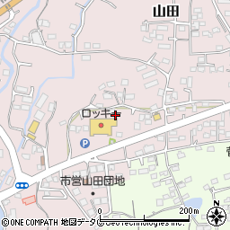 熊本県玉名市山田2064周辺の地図