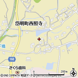 熊本県玉名市岱明町西照寺486周辺の地図