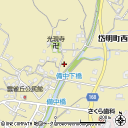 熊本県玉名市岱明町西照寺295周辺の地図