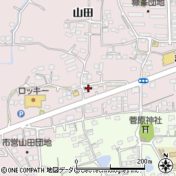熊本県玉名市山田2047周辺の地図