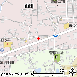 熊本県玉名市山田2042-4周辺の地図