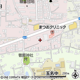 熊本県玉名市山田2012周辺の地図