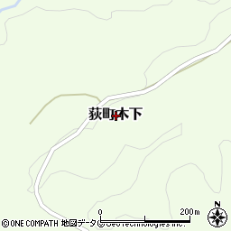大分県竹田市荻町木下周辺の地図