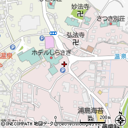 玉名温泉郵便局周辺の地図