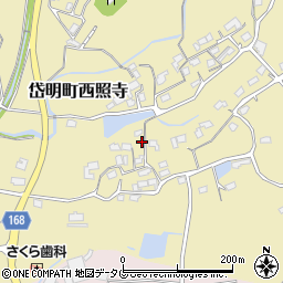熊本県玉名市岱明町西照寺511周辺の地図