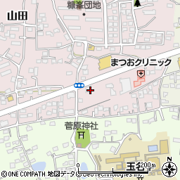 熊本県玉名市山田1999-1周辺の地図