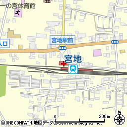 宮地駅周辺の地図