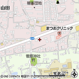 熊本県玉名市山田2004周辺の地図