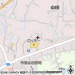 熊本県玉名市山田2065周辺の地図