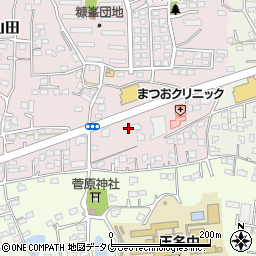 熊本県玉名市山田2010周辺の地図