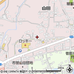 熊本県玉名市山田2111周辺の地図
