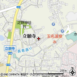 熊本県玉名市立願寺502周辺の地図