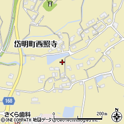 熊本県玉名市岱明町西照寺510周辺の地図