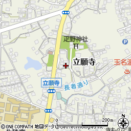 熊本県玉名市立願寺390周辺の地図