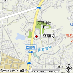 熊本県玉名市立願寺391周辺の地図