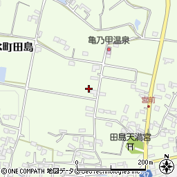 熊本県菊池市泗水町田島周辺の地図