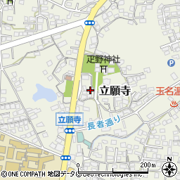 熊本県玉名市立願寺390-2周辺の地図