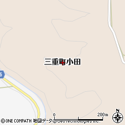 大分県豊後大野市三重町小田周辺の地図