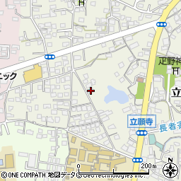 熊本県玉名市立願寺278-2周辺の地図