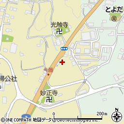 熊本県熊本市北区植木町今藤162周辺の地図