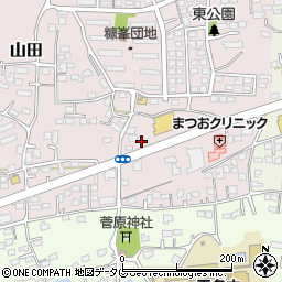 熊本県玉名市山田2005周辺の地図