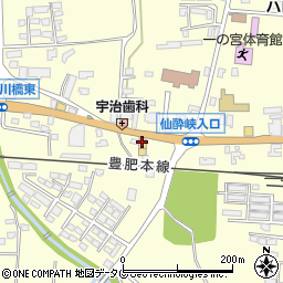 株式会社ホンダ中九州周辺の地図