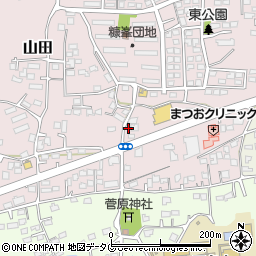 熊本県玉名市山田1998-7周辺の地図