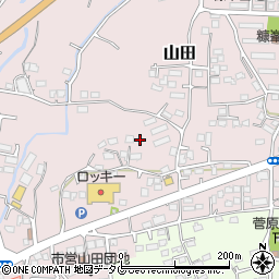 熊本県玉名市山田2108周辺の地図
