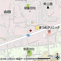 熊本県玉名市山田1998周辺の地図