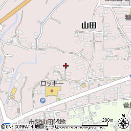 熊本県玉名市山田2069周辺の地図