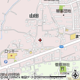 熊本県玉名市山田1994周辺の地図