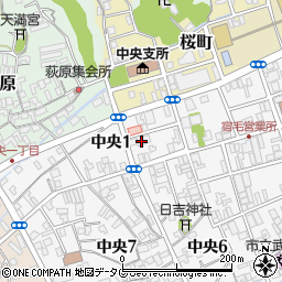 高知県宿毛市中央1丁目周辺の地図