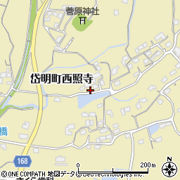 熊本県玉名市岱明町西照寺758周辺の地図