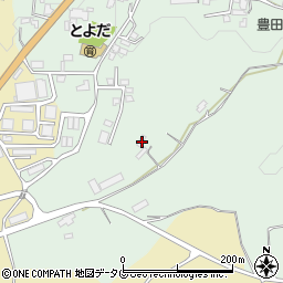 熊本県熊本市北区植木町豊田517周辺の地図