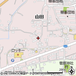 熊本県玉名市山田2114周辺の地図