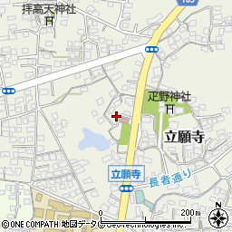 熊本県玉名市立願寺374-1周辺の地図