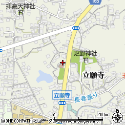 熊本県玉名市立願寺381周辺の地図