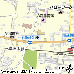 ファミリーマート阿蘇一の宮店周辺の地図