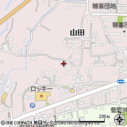 熊本県玉名市山田2117周辺の地図