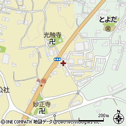 熊本県熊本市北区植木町今藤160周辺の地図