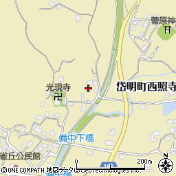 熊本県玉名市岱明町西照寺377周辺の地図