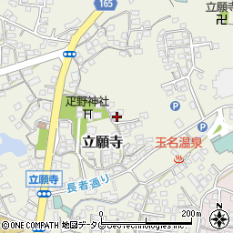 熊本県玉名市立願寺467周辺の地図