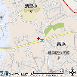 株式会社平川燃料　長洲給油所周辺の地図